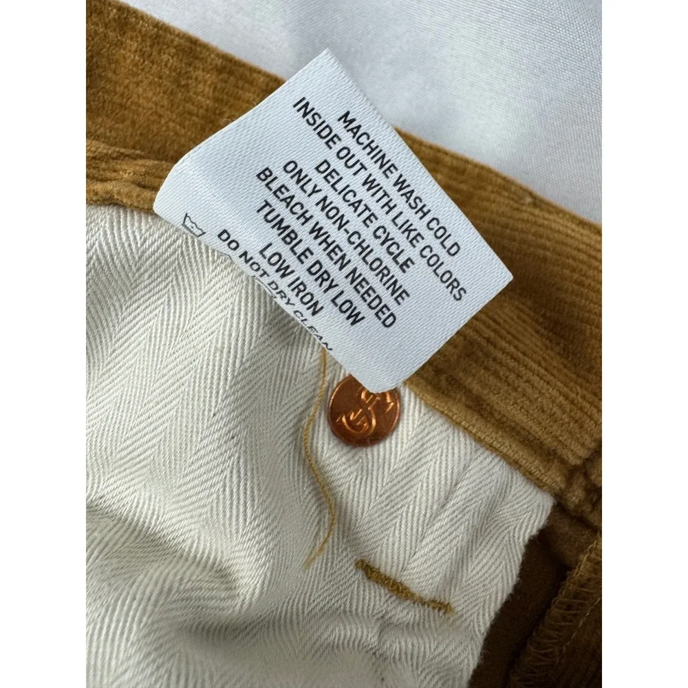 Todd Snyder Mens Slim Fit Corduroy Pants Tobacco Brown 30x32